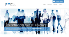 Desktop Screenshot of bkl-uebersetzungen.de