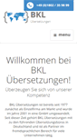 Mobile Screenshot of bkl-uebersetzungen.de
