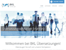 Tablet Screenshot of bkl-uebersetzungen.de